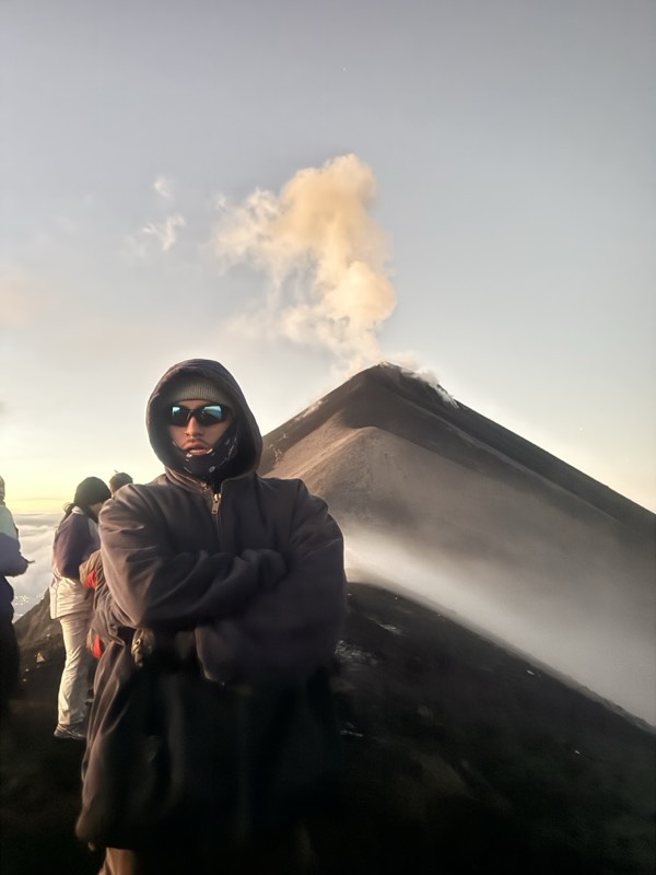 Daniel at Volc&aacute;n de Fuego in Guatemala